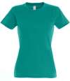 11502 Ladies Imperial SOL'S Ladies Imperial Heavy T-Shirt Emerald colour image